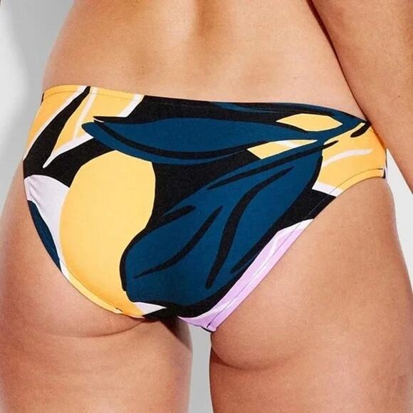 Seafolly Printed Multi Strap Hipster Bikini Bottom Size 6 NWT - Picture 4 of 6